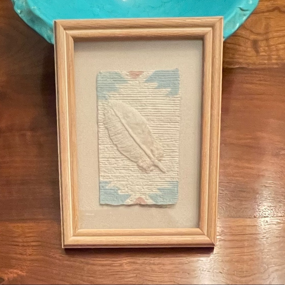 5/$75 Vintage Figi Graphics Hand Cast Paper Wall Art